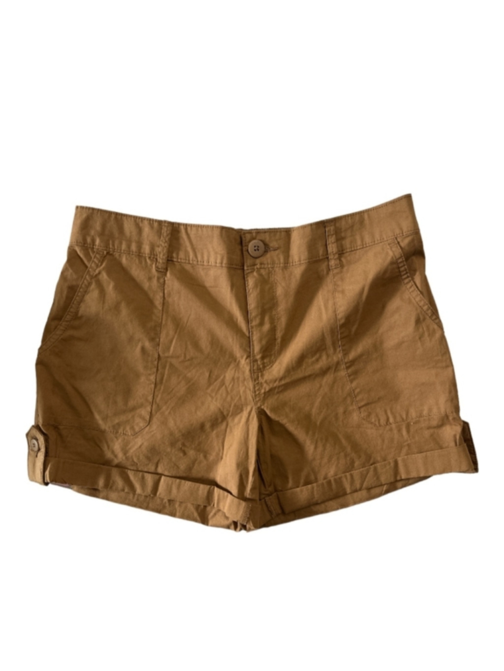 Social Standard by Sanctuary Women's Hero Utility Shorts Carmel color - Picture 4 of 5